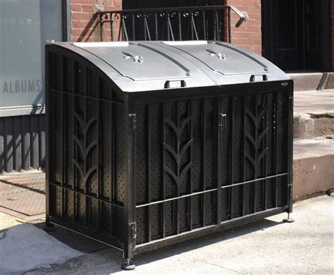 metal outdoor garbage enclosure|garbage can enclosures home depot.